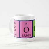 Sölvi nom de table périodique mug (Devant gauche)
