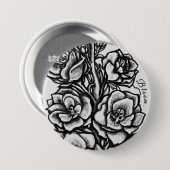 Solwhimsy Bloom Pin Collection 1 Ronde Button 7,6 Cm (Voorkant /achterkant)