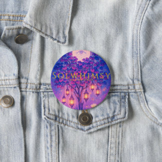 Solwhimsy logo 2 speld Collectie 1 Ronde Button 7,6 Cm