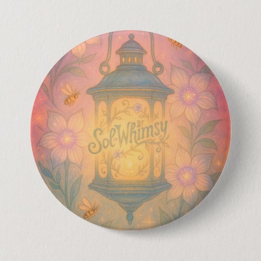 Solwhimsy Logo Pin Collection 1 Ronde Button 7,6 Cm (Voorkant)