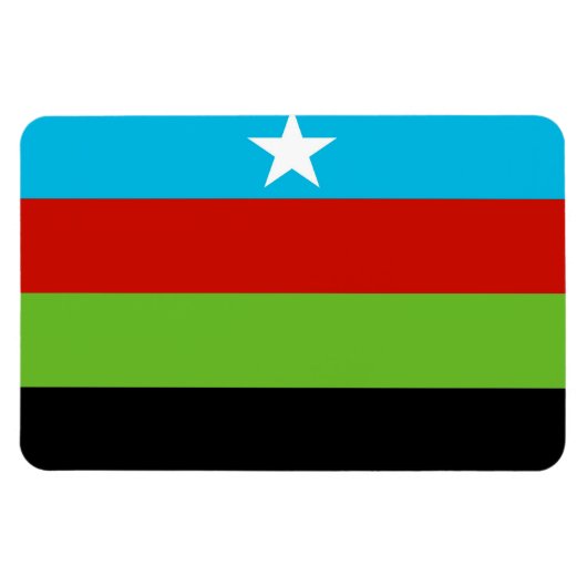 Somali Bantu Liberation Movement Flag Magneet (Horizontaal)