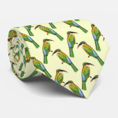 Somali Bee-Eater  Art Pattern Stropdas (Opgerold)