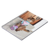 Somali Cat Back to School With Tiny Backpack Notitieboek (Linkerzijde)
