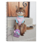 Somali Cat Back to School With Tiny Backpack Notitieboek (Voorkant)