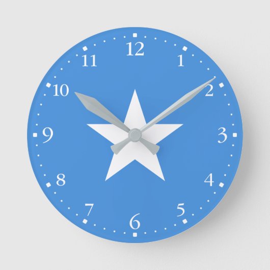 Somalia Flag Ronde Klok (Voorkant)
