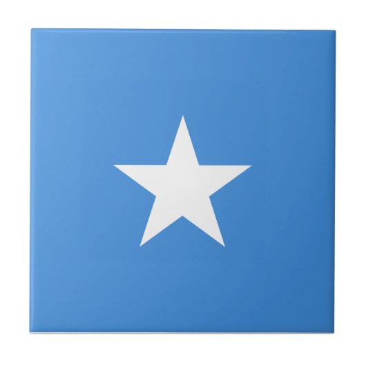 Somalia Flag Tegeltje (Voorkant)