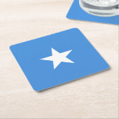 Somalia Flag Vierkante Kartonnen Onderzetter (Schuin)