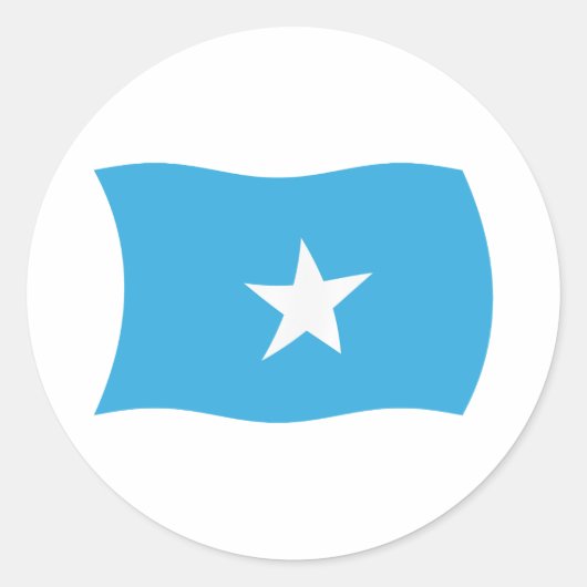 Somalia Vlag Sticker (Voorkant)