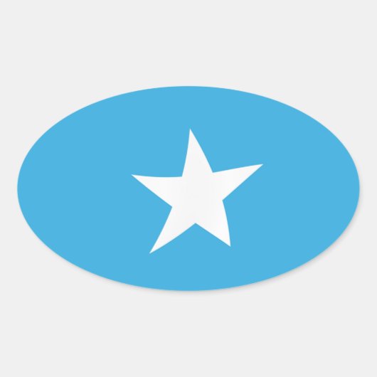 Somalia Vlag Sticker (Voorkant)