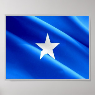 Somalië - Golfvlag - Poster