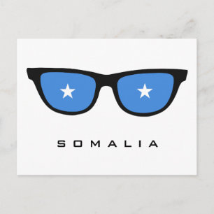 Somalië heeft aangepaste tekst en kleurenbriefkaar briefkaart
