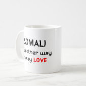 somalië houdt van koffie - mok (Voorkant links)