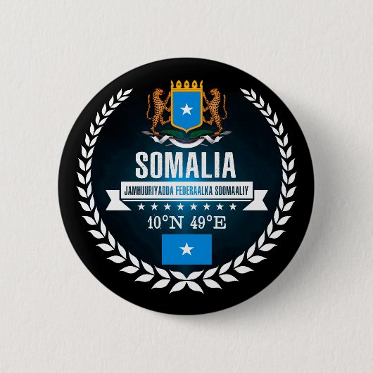 Somalië Ronde Button 5,7 Cm (Voorkant)