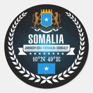 Somalië Ronde Sticker