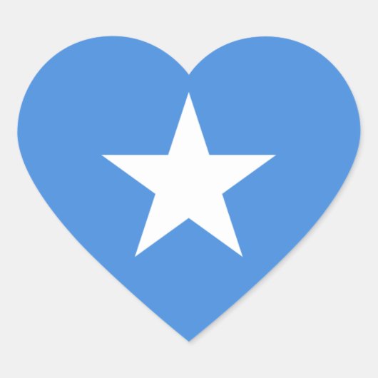 Somalië/Somalische/Somalische vlag Hart Sticker (Voorkant)