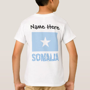 Somalië Somalische Vlag Zwart Personalisatie T-shirt