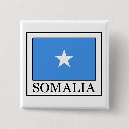 Somalië Vierkante Button 5,1 Cm (Voorkant)
