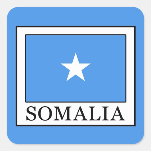 Somalië Vierkante Sticker (Voorkant)