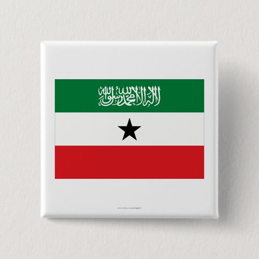Somaliland Flag Vierkante Button 5,1 Cm (Voorkant)