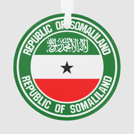 Somaliland Round Emblem Ornament (achterkant)