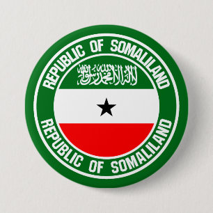Somaliland Round Emblem Ronde Button 7,6 Cm