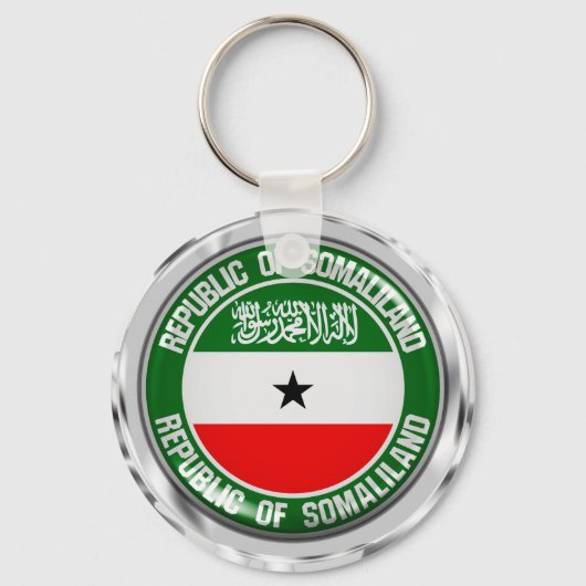 Somaliland Round Emblem Sleutelhanger (Voorkant)