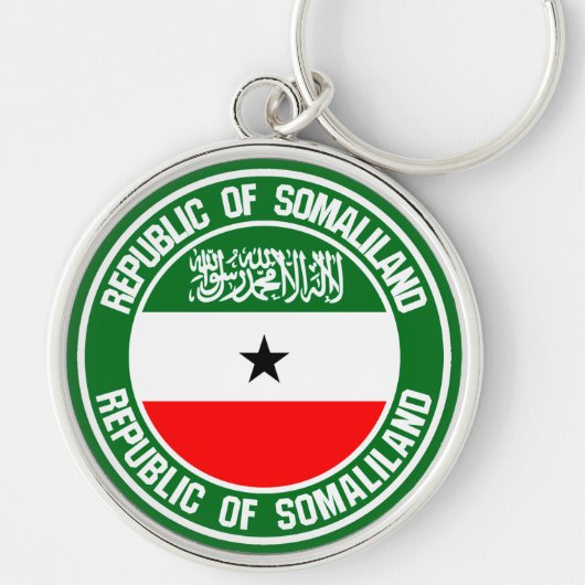 Somaliland Round Emblem Sleutelhanger (Voorkant)