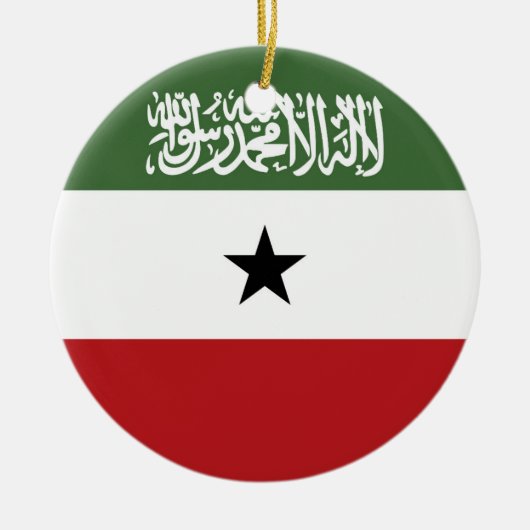 Somaliland vlag keramisch ornament (Voorkant)