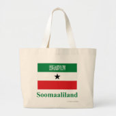 Somaliland vlag met naam in Somalië Grote Tote Bag (Voorkant)