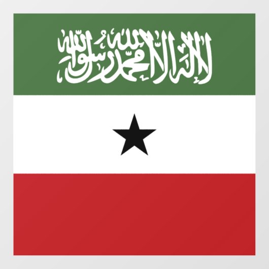 Somaliland vlag raamsticker (Vel)