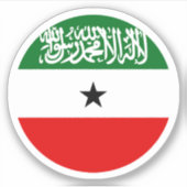 Somaliland Vlag Ronde Sticker (Voorkant)