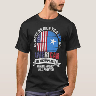 Somalisch Amerikaans We kennen plekken waar Somali T-shirt