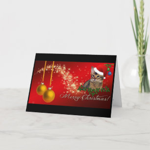 Somalische katten Kerstmis Feestdagen Kaart