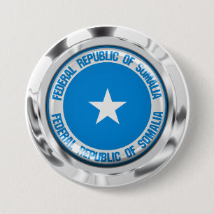 Somalische Ronde Emblem Button 7,6 Cm