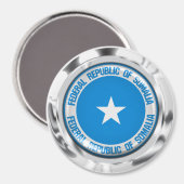 Somalische Ronde Emblem Magneet (Voorkant / Achterkant)