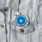 Somalische Ronde Emblem Ronde Button 7,6 Cm (In situ)