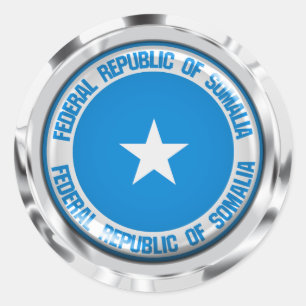 Somalische Ronde Emblem Sticker