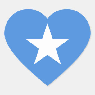 Somalische/Somalische vlag Hart Sticker