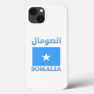 Somalische vlag ا ص و ا ل Arabisch en Engels WordA iPhone 13 Hoesje