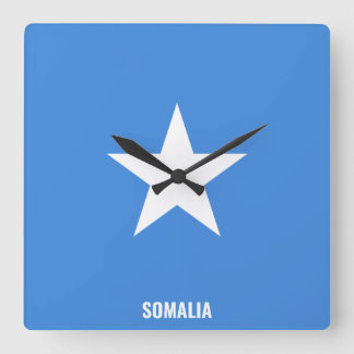Somalische vlag Dazzling Patriotic Vierkante Klok
