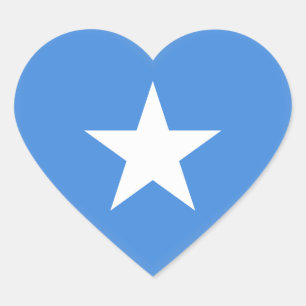 Somalische vlag hart sticker