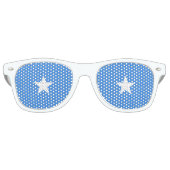 Somalische vlag retro zonnebril (Voorkant)