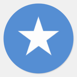 Somalische vlag ronde sticker