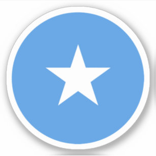 Somalische Vlag Ronde Sticker