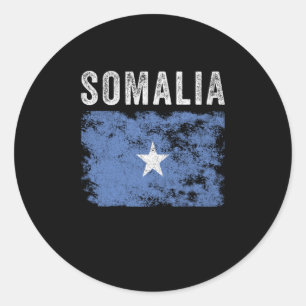 Somalische vlag - Somalische vlag Ronde Sticker