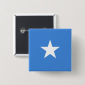Somalische vlag vierkante button 5,1 cm (Voorkant /achterkant)