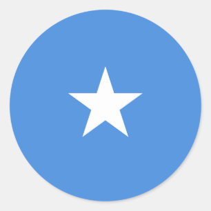 Somalische vlag, Vlag van Somalië Ronde Sticker
