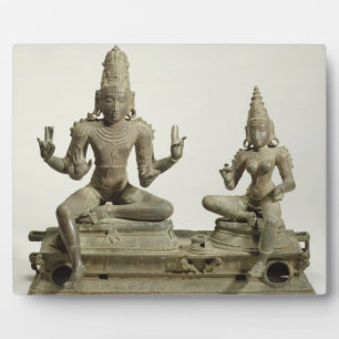 Somaskanda, Chola, Tamil Nadu (brons) Fotoplaat