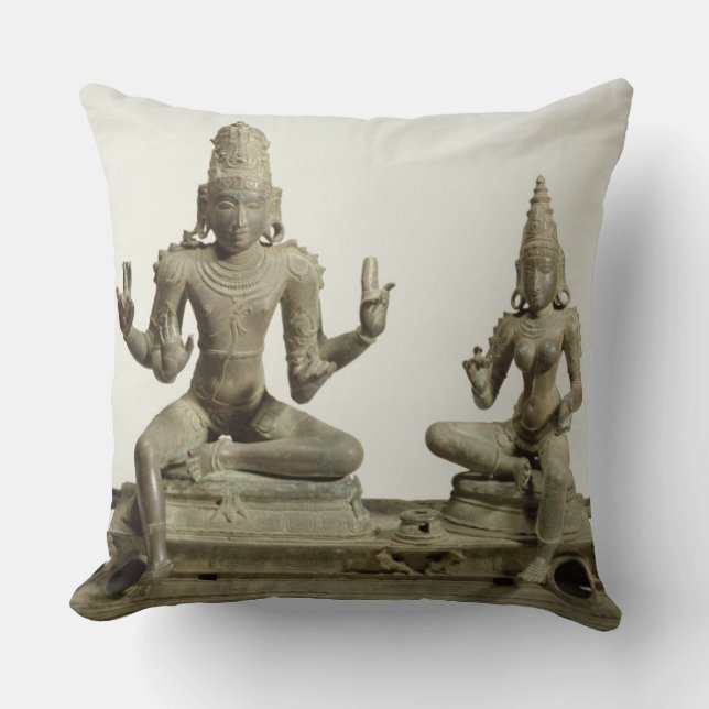 Somaskanda, Chola, Tamil Nadu (brons) Kussen (Voorkant)