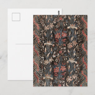 Sombere Donkere Academische Botanische Lelie Muurk Briefkaart